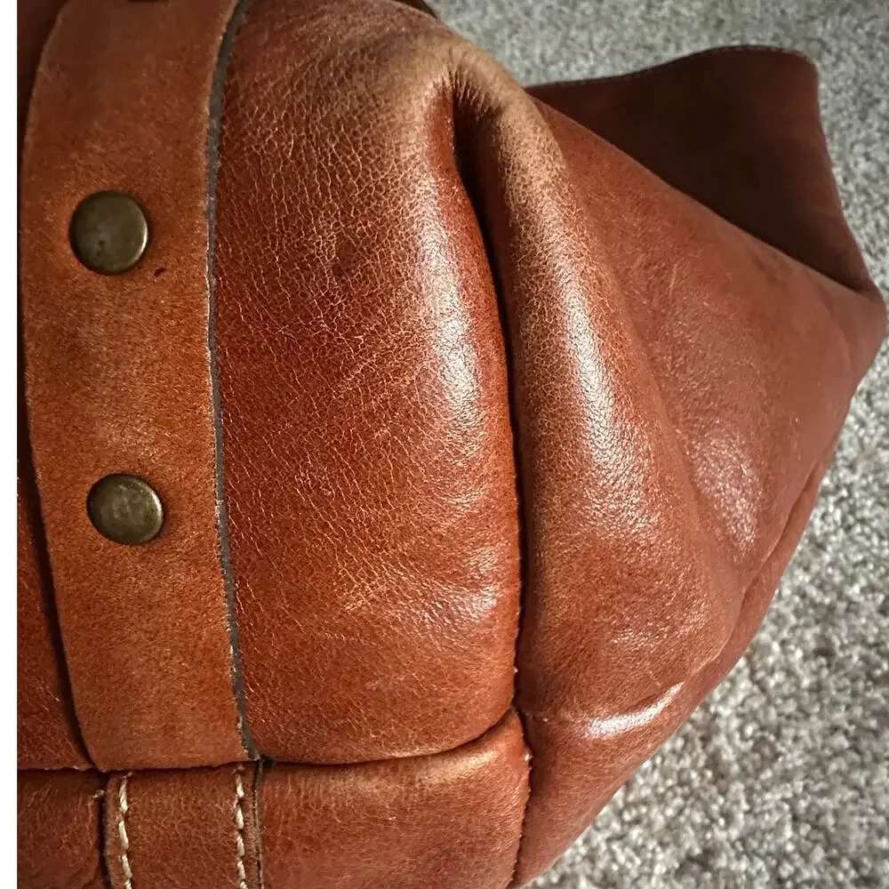 VINTAGE Patricia Nash Benvenuto Studded Leather Tote Bag